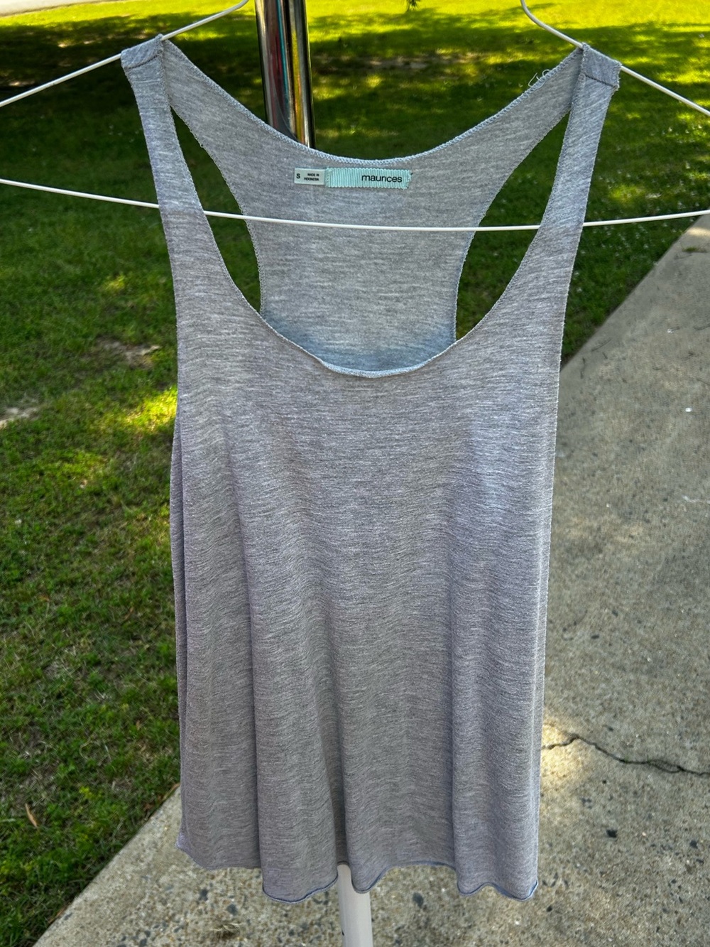 Maurices Light Gray Tank Top